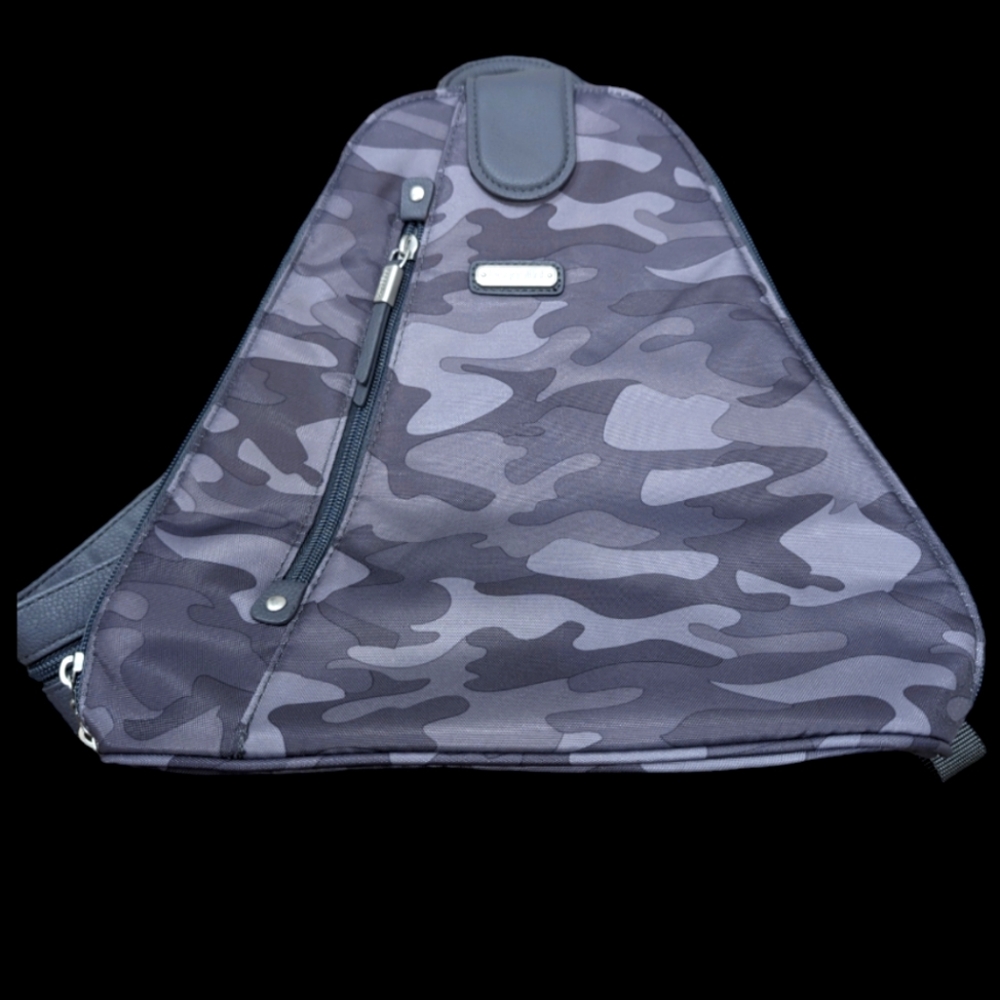 Baggallini Gray Camouflage Backpack